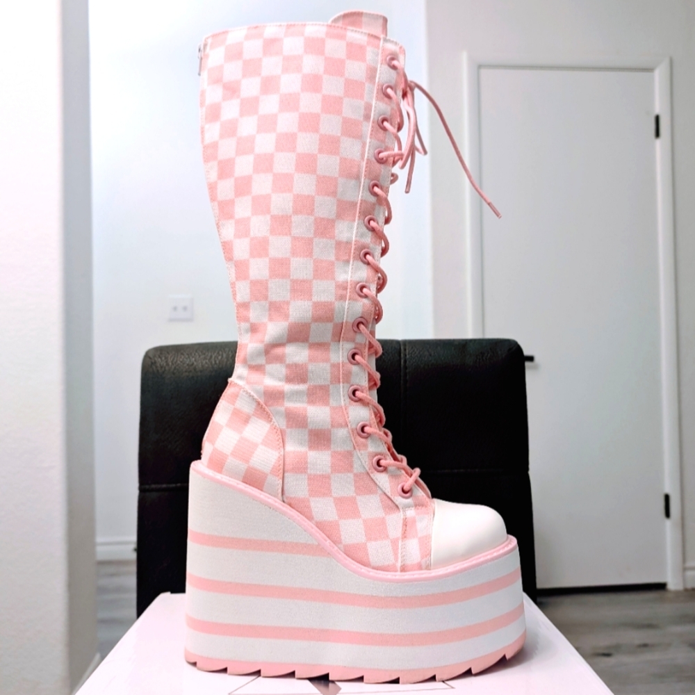 SOLD YRU Detention Bondage Checkered Platforms